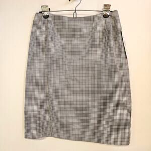 LeSuit Black and White Pencil Skirt Size 4 NWT Professional Office Clueless‎